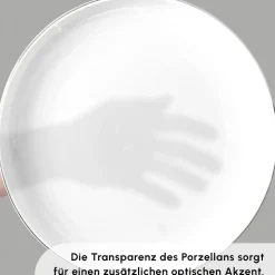 Karaca Red Carpet Collection Streamline Sunset Platinum 59-teiliges Geschirr für 12 Personen