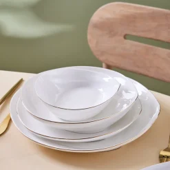 Karaca Red Carpet Collection Stream Bone Yakamoz 59-teiliges 12-Personen-Geschirrset Gold