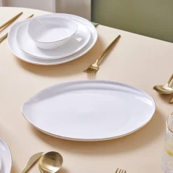 Karaca Red Carpet Collection Stream Bone Yakamoz 59-teiliges 12-Personen-Geschirrset Gold