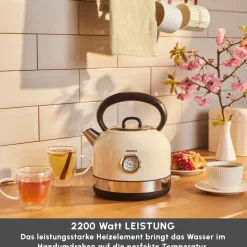 Karaca Retro 2202 Wasserkocher Creme 2200W