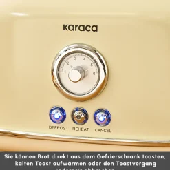 Karaca Retro Cremefarbenes Toaster