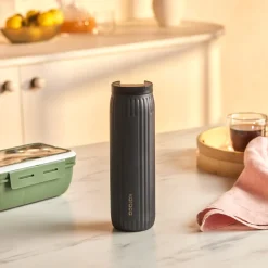 Karaca Rimo Auslaufsicherer Edelstahl-Thermos 600 ml Anthrazit