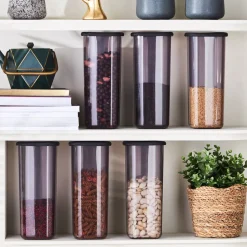 Karaca Rise 9-teiliges Vorratsbehälter-Set Anthrazit