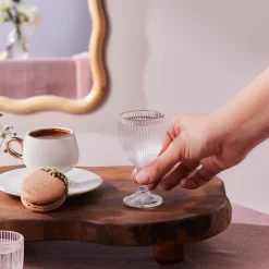 Karaca Rocco 6-Teili Kaffeehausgläser Platin