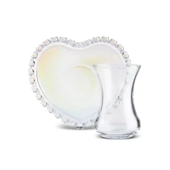 Karaca Rory 12-teiliges Glas Türkisches Teeset für 6 Personen, 14 cm