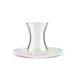 Karaca Rory 12-teiliges Glas Türkisches Teeset für 6 Personen, 14 cm