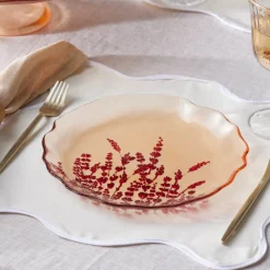 Karaca Rote Lavendel 7-teiliges Kuchenset