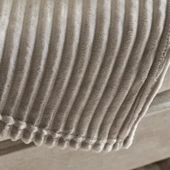 Karaca Ruby Stripe Wellsoft Einzel Decke, Grau