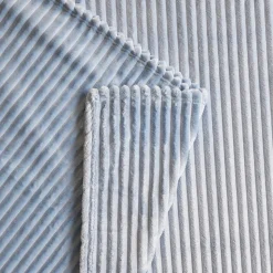 Karaca Ruby Stripe Wellsoft Einzel Decke, Blau