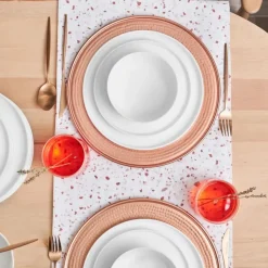 Karaca Salvare New Generation Bone Geshirrset, 6 Personen, 18 Teilig