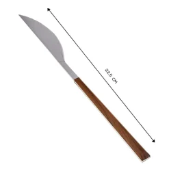 Karaca Salzburg Dessertmesser mit Griff in Holzoptik