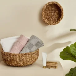 Karaca Scatola Strohkorb aus Seegras, 30x13 cm