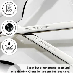 Karaca Sedir Elegance Besteckset für 12 Personen, 84 Teilig