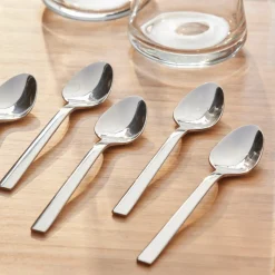 Karaca Sedir Silber 6-teiliges Teelöffel-Set in Box