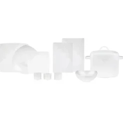 Karaca Seha Creme 60-teiliges Geschirrset für 12 Personen