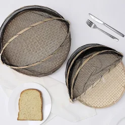 Karaca Sera Lebensmittel Abdeckhauben-Set 2-teilig Braun