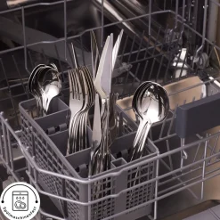 Karaca Serena 84-teilige Edelstahlbesteckset für 12 Personen, Silber