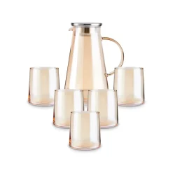 Karaca Serene 7-teiliges Gläser Set, Amber