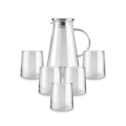 Karaca Serene 7-teiliges Gläser Set, Anthrazit