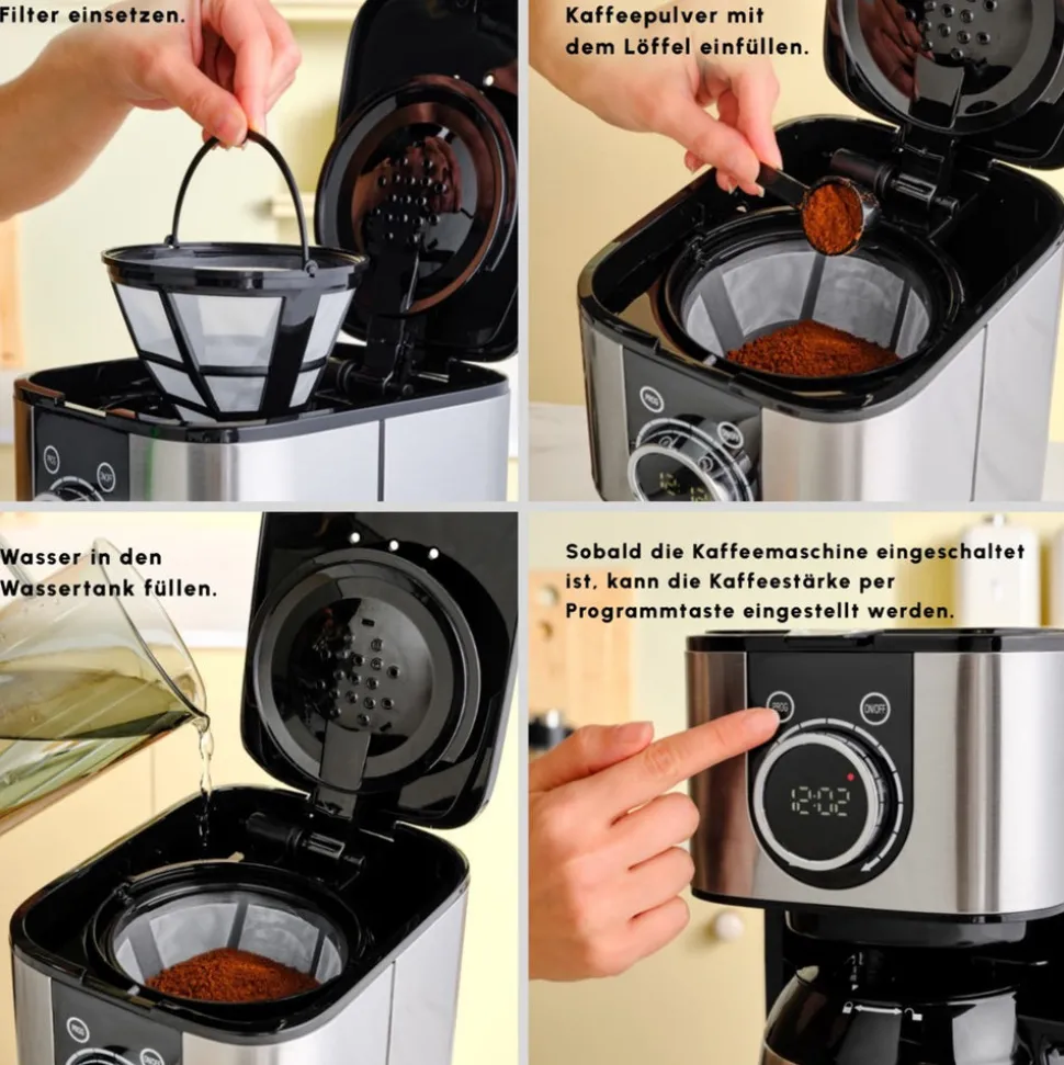 Karaca Series 2303 Stahl Filterkaffeemaschine