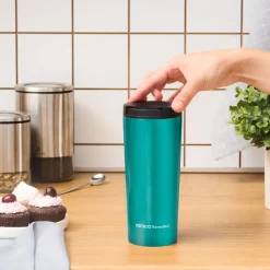 Karaca Sheeny Edelstahl Auslaufsicherer Thermobecher 450 ml Grün