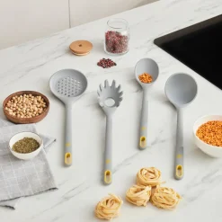 Karaca Silva Silikon Schaumlöffel, 33,5 cm, Grau