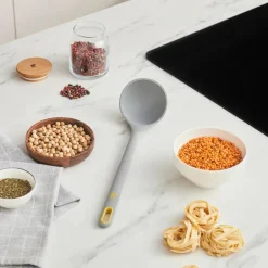 Karaca Silva Silikon Schöpflöffel, 32 cm, Grau