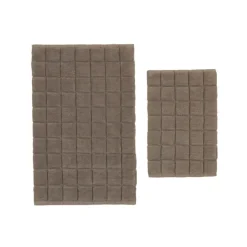 Karaca Simon Badvorleger-Set, 60 × 90 cm + 40 × 60 cm, Grau