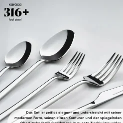 Karaca Stark 84 Teile 12 Personen 316+ Premium-Besteck-Set