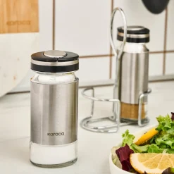 Karaca Stellum, 3 Stück Salz- und Pfefferstreuer, Inox