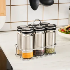 Karaca Stellum, 6-teiliges Gewürzglas-Set, Inox