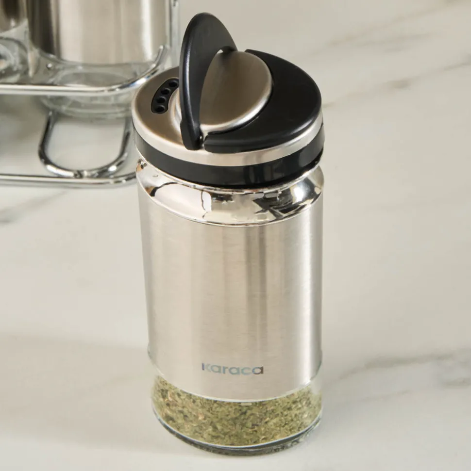 Karaca Stellum, 6-teiliges Gewürzglas-Set, Inox