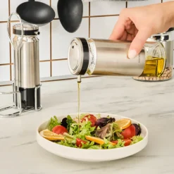 Karaca Stellum, 3-teiliges Öl- und Essigflaschen-Set, Inox