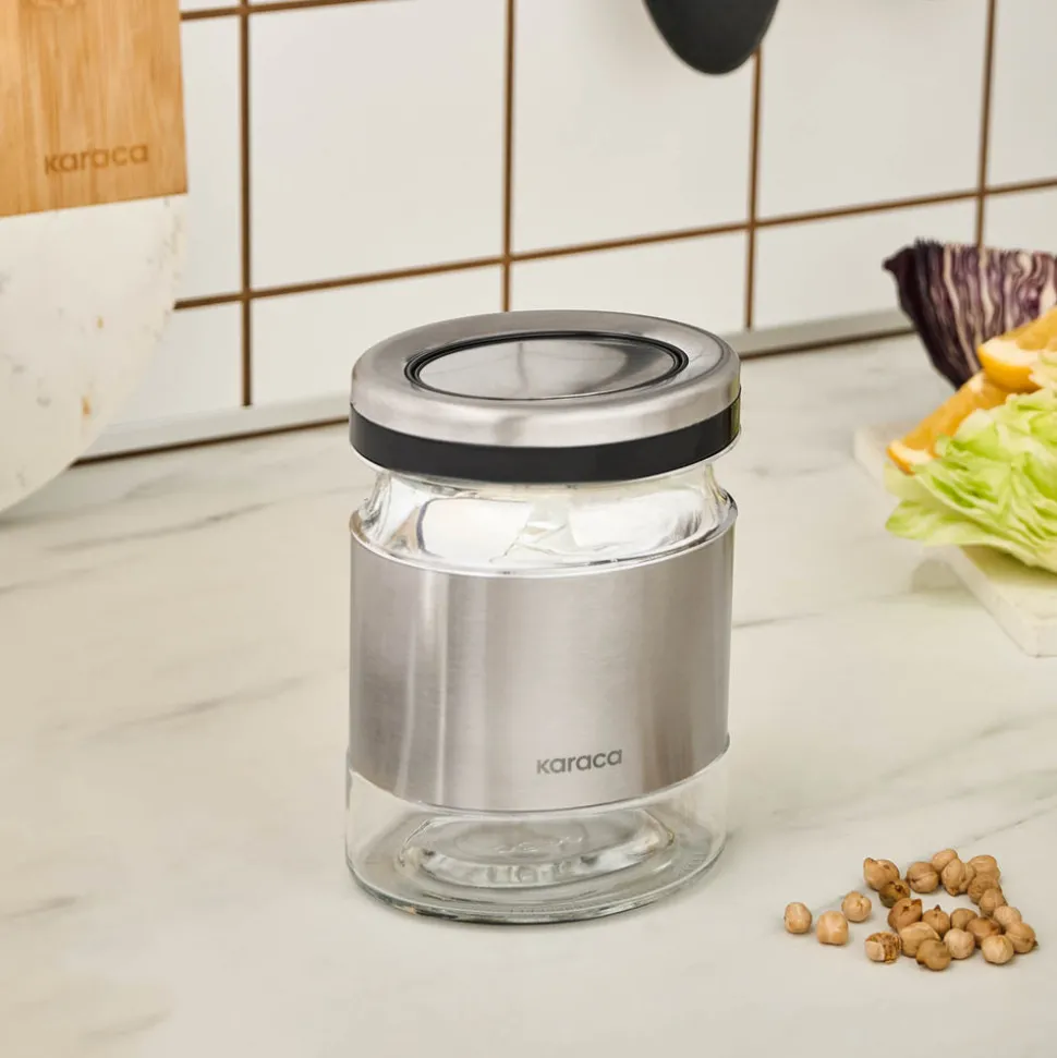 Karaca Stellum, Vorratsglas, 480ML, Inox