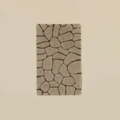 Karaca Stone Badvorleger, 50 × 80 cm, Grau