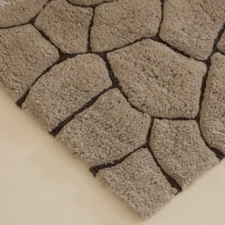 Karaca Stone Badvorleger, 50 × 80 cm, Grau