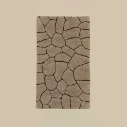 Karaca Stone Badvorleger, 60 × 100 cm, Grau