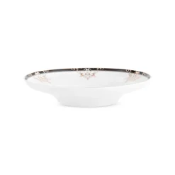 Karaca Stream Bone Andre 53-teiliges Geschirrset für 12 Personen, schwarz