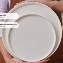 Karaca Stream Bone Bomo 53 Teiliges 12 Personen Geschirrset