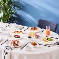 Karaca Stream Bone Hole, 34-Teiliges 6-Personen Frühstücksset