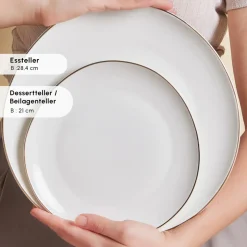 Karaca Stream Bone Middle 56-Teiliges 12-Personen Geschirrset