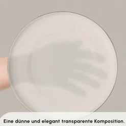 Karaca Stream Bone New Meridian 59-Teiliges 12-Personen Geschirrset Platin