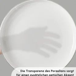 Karaca Stream Bone New Saturn 59-Teiliges 12-Personen Geschirrset Platin