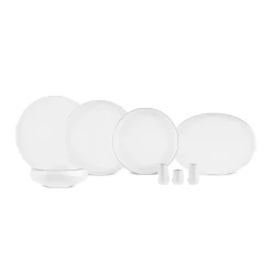 Karaca Stream Bone Sunset Platin, 53-teiliges 12-Personen-Geschirrset