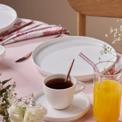 Karaca Stream Bone Sunset, 34-Teiliges 6-Personen Frühstücksset Gold