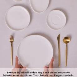 Karaca Stream Pure Cordelia 20-Teiliges 6-Personen Frühstücksset