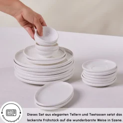 Karaca Stream Pure Cordelia 20-Teiliges 6-Personen Frühstücksset