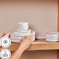 Karaca Stream Pure Cordelia 20-Teiliges 6-Personen Frühstücksset