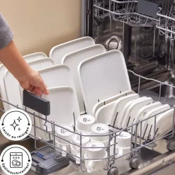 Karaca Stream Pure Cubique 35-Teiliges 6-Personen Frühstücksset Quadrat