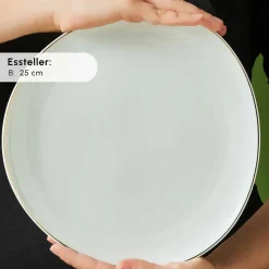 Karaca Stream Pure Middle 34-Teiliges 6-Personen Frühstücksset Gold